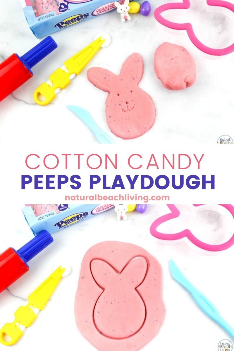 Cotton Candy Easter Peeps Playdough