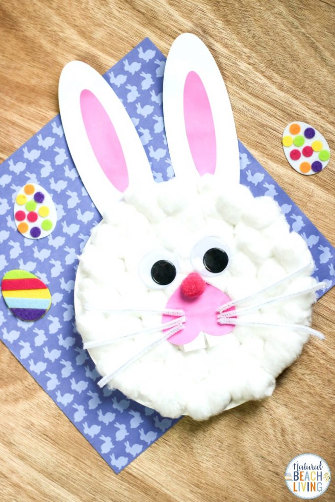 Download Easter Bunny Paper Plate Craft With Free Bunny Template Natural Beach Living