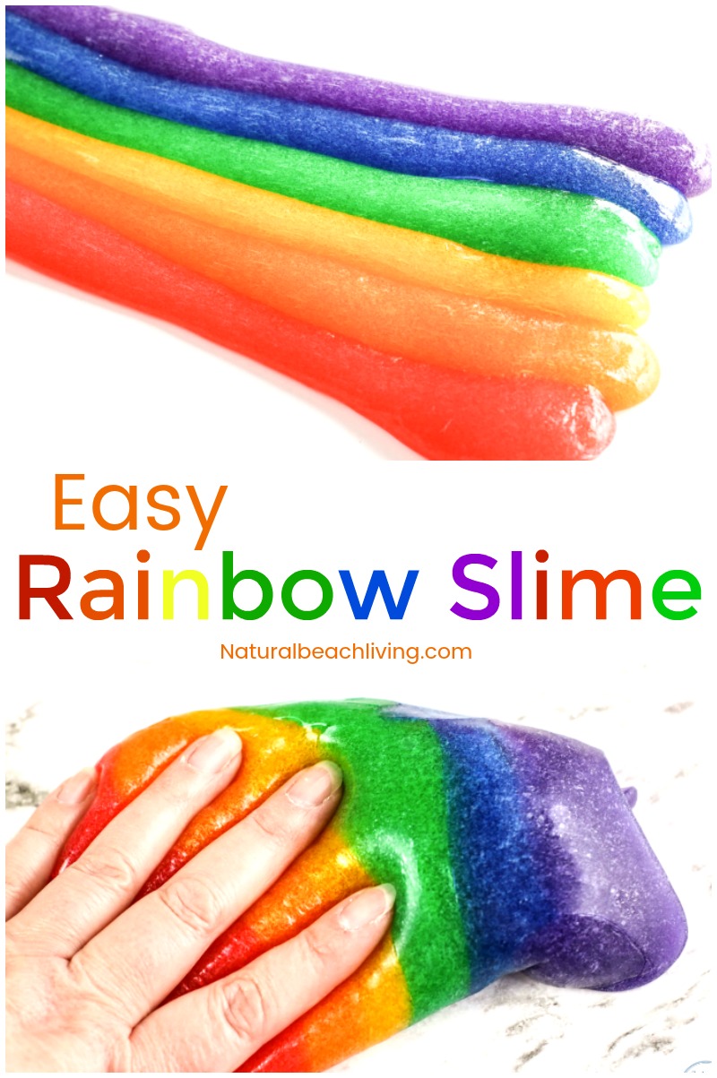 Rainbow Slime Recipe – The Best Rainbow Slime Ever
