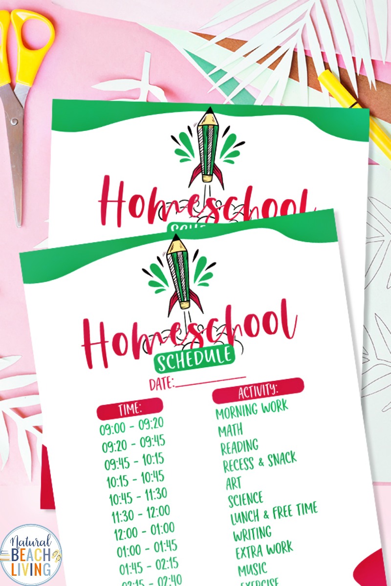 Free Homeschool Schedule Printables