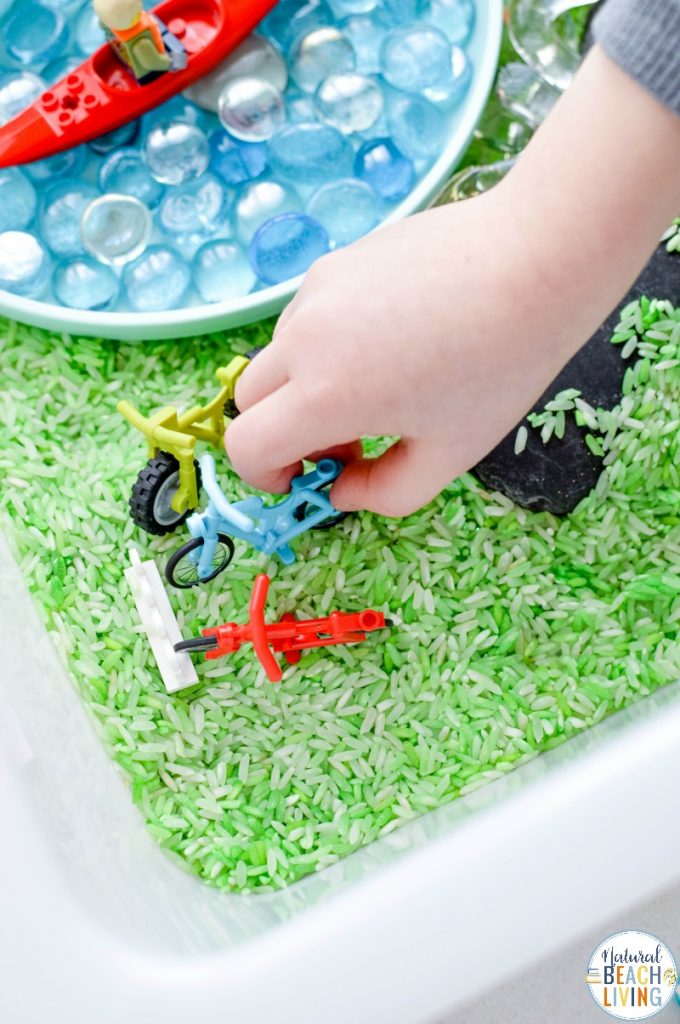 This Lego Transportation Theme Sensory Bin is such a fun way to work on fine motor skills and imagination. There are so many fun things to do with Lego. Add this Sensory Activity to your preschool Transportation theme the kids will love it