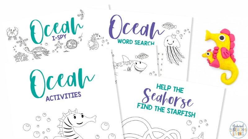 This Free Printable Ocean Activity Pack is so much fun for early learners! Engage your preschoolers and young children with an exciting summer theme full of hands-on learning with these free preschool printables.