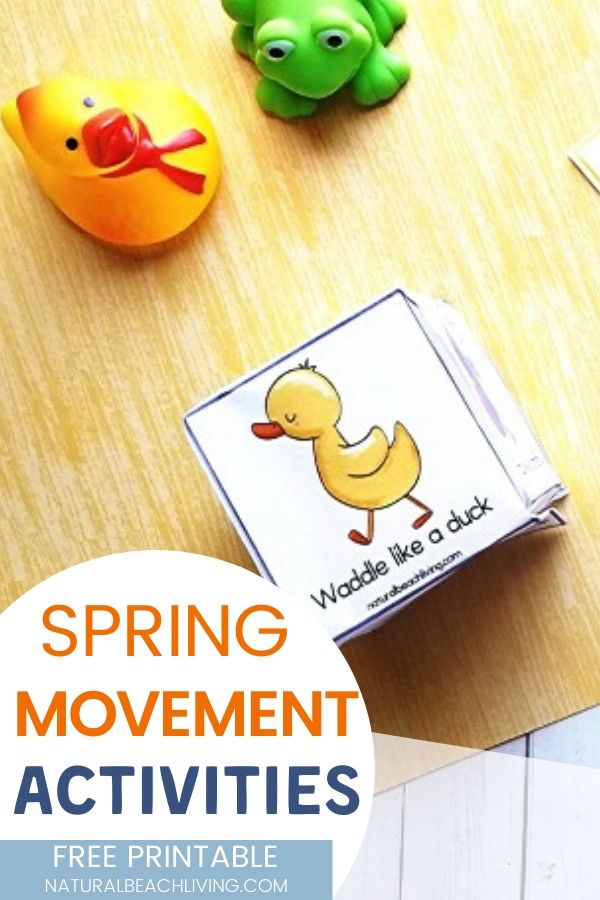 Spring Movement Activities Free Printable for Toddlers and Preschoolers
