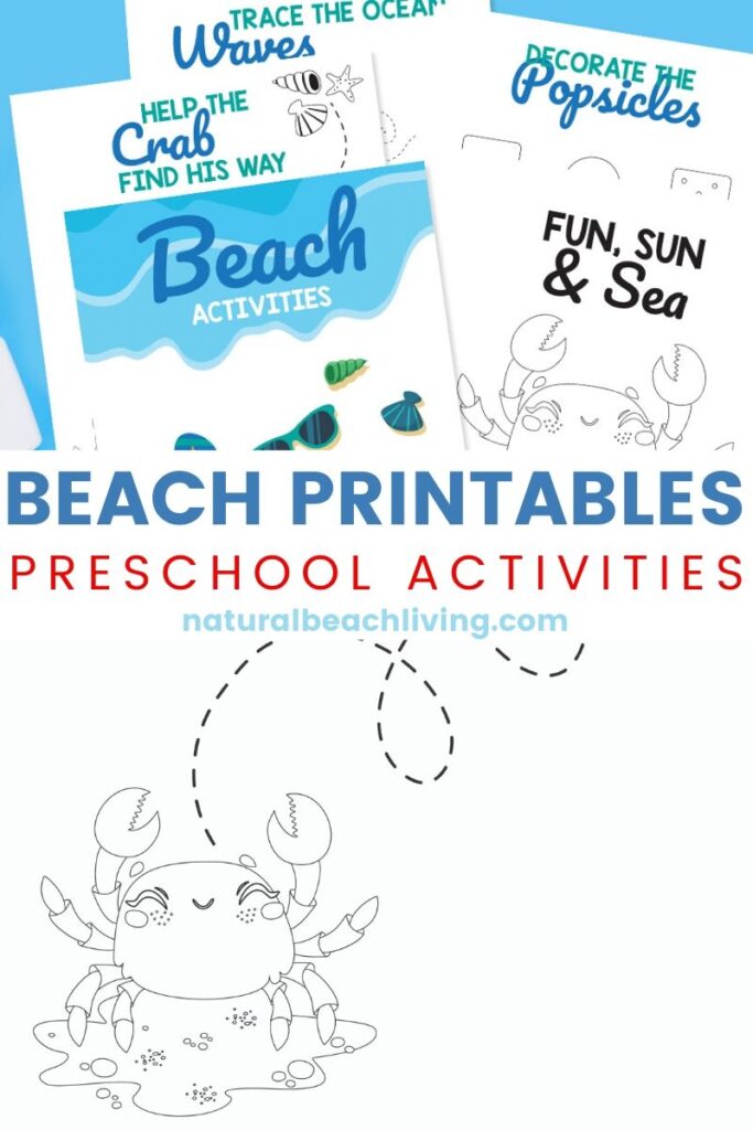 preschool beach printables and activities natural beach living