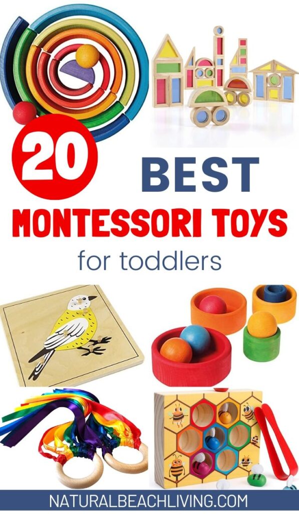 These Montessori Toys for Toddlers are tools for learning, that include educational toys for your child's development. 20 of The Best Montessori Toys, Plus, Montessori Toy Rotation and where to buy Montessori Toys. 