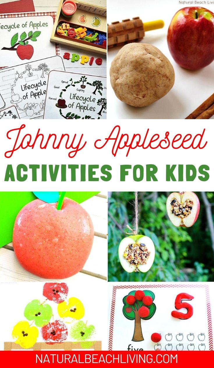 Discover the BEST ways to Celebrate Johnny Appleseed Day with your kids at home and in the classroom, over 40 Johnny Appleseed Day activities, and Johnny Appleseed Day Crafts for preschool, kindergarten, and elementary children