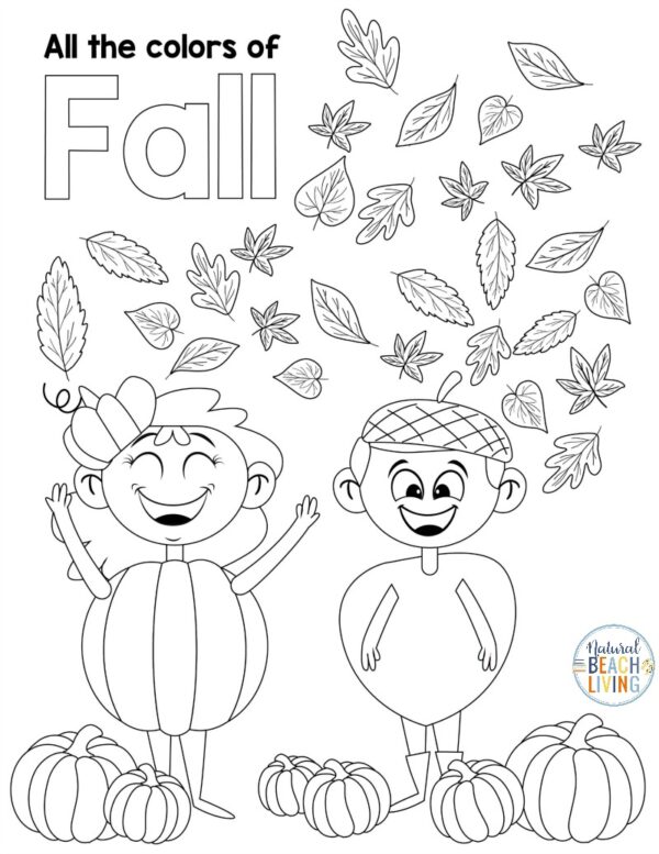 Free Fall Printables for Preschool and Kindergarten - Natural Beach Living