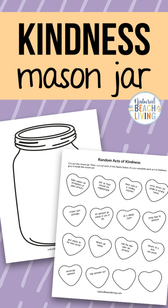 Kindness Jar Printable Template and Kindness Activity - Natural Within Random Acts Of Kindness Cards Templates
