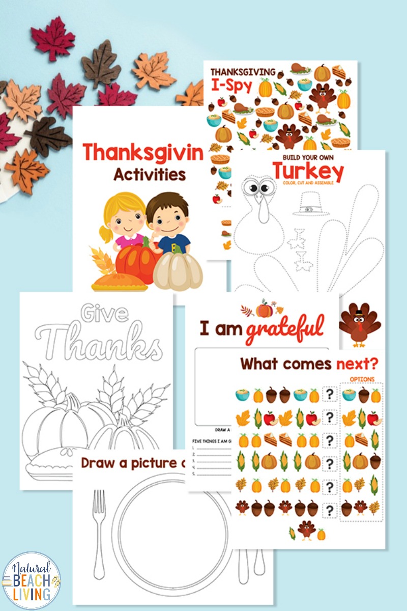 Thanksgiving Activities for Kids – Fun and Free Printable Activities