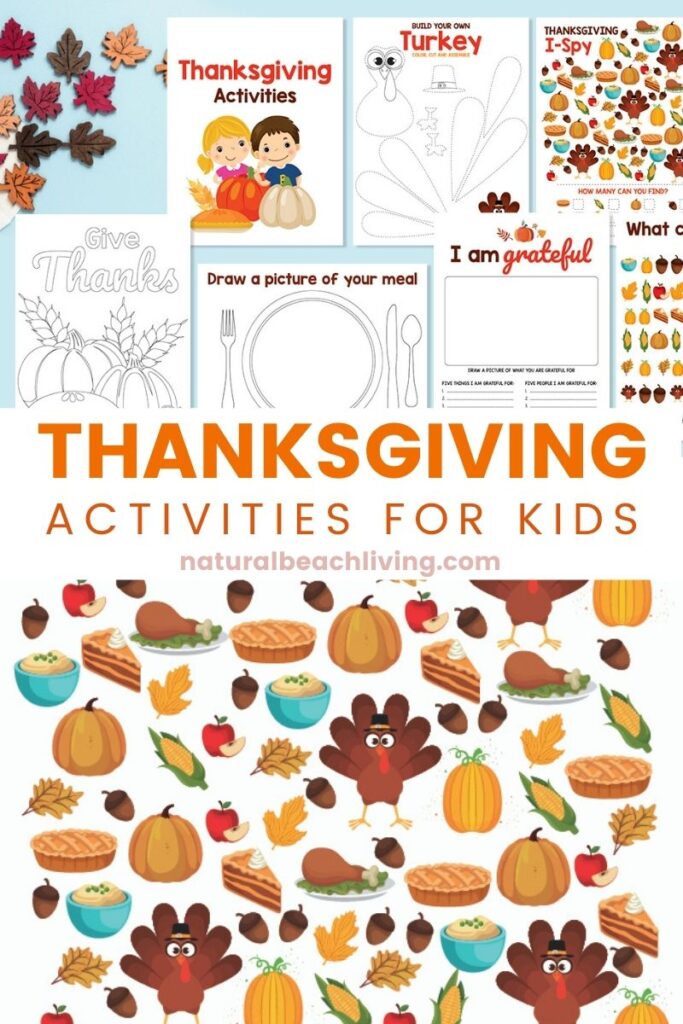 Thanksgiving Activities for Kids, Kids love these Thanksgiving-Themed Learning Activities. From Thanksgiving Coloring Pages, Fine Motor Turkey Activities, Turkey Crafts, I am Thankful Worksheet, and Free Thanksgiving Printables, Plus, Thanksgiving Preschool Activities and Thanksgiving Books for Kids