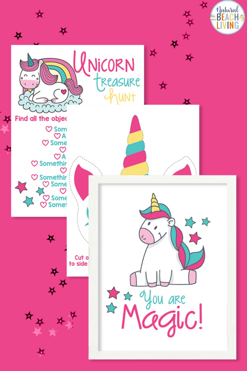 Unicorn Activities to Print for Birthday Party or at Home Fun