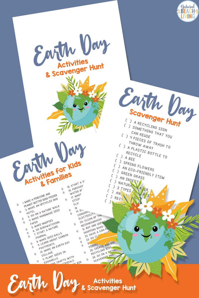 List of Earth Day Activities – Free Earth Day Scavenger Hunt and Bucket List
