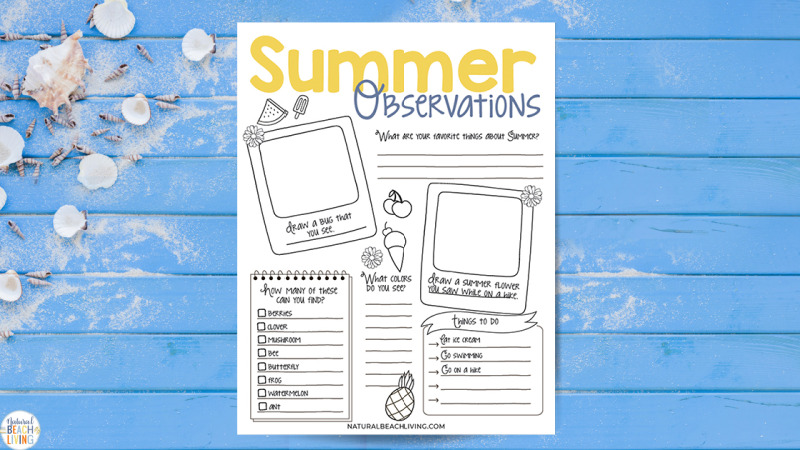 Summer Nature Study for Kids, Studying nature together is a great way to learn about the natural world, the wildlife in your own backyard, and how you can participate in efforts to save local ecosystems. Free Nature Observation Worksheet for home and classroom 