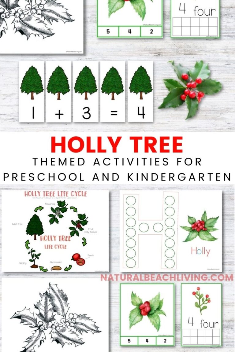 Holly Tree Theme for Preschool and Kindergarten