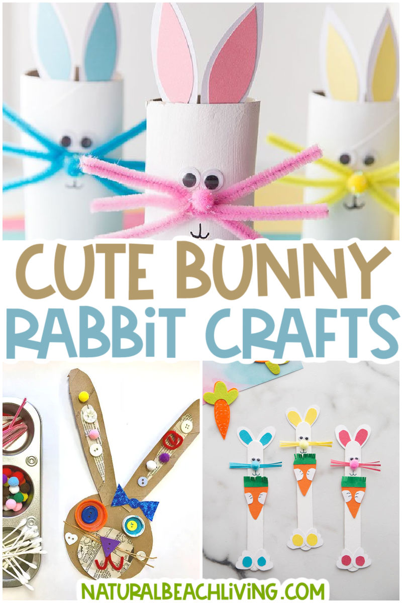 We absolutely love bunny rabbit crafts and could make them every day in the spring. Whether it's spring or Easter you want ideas for these adorable bunny activities shared here will make your whole family happy. Find over 30+ Bunny Rabbit Crafts and Activities for Kids