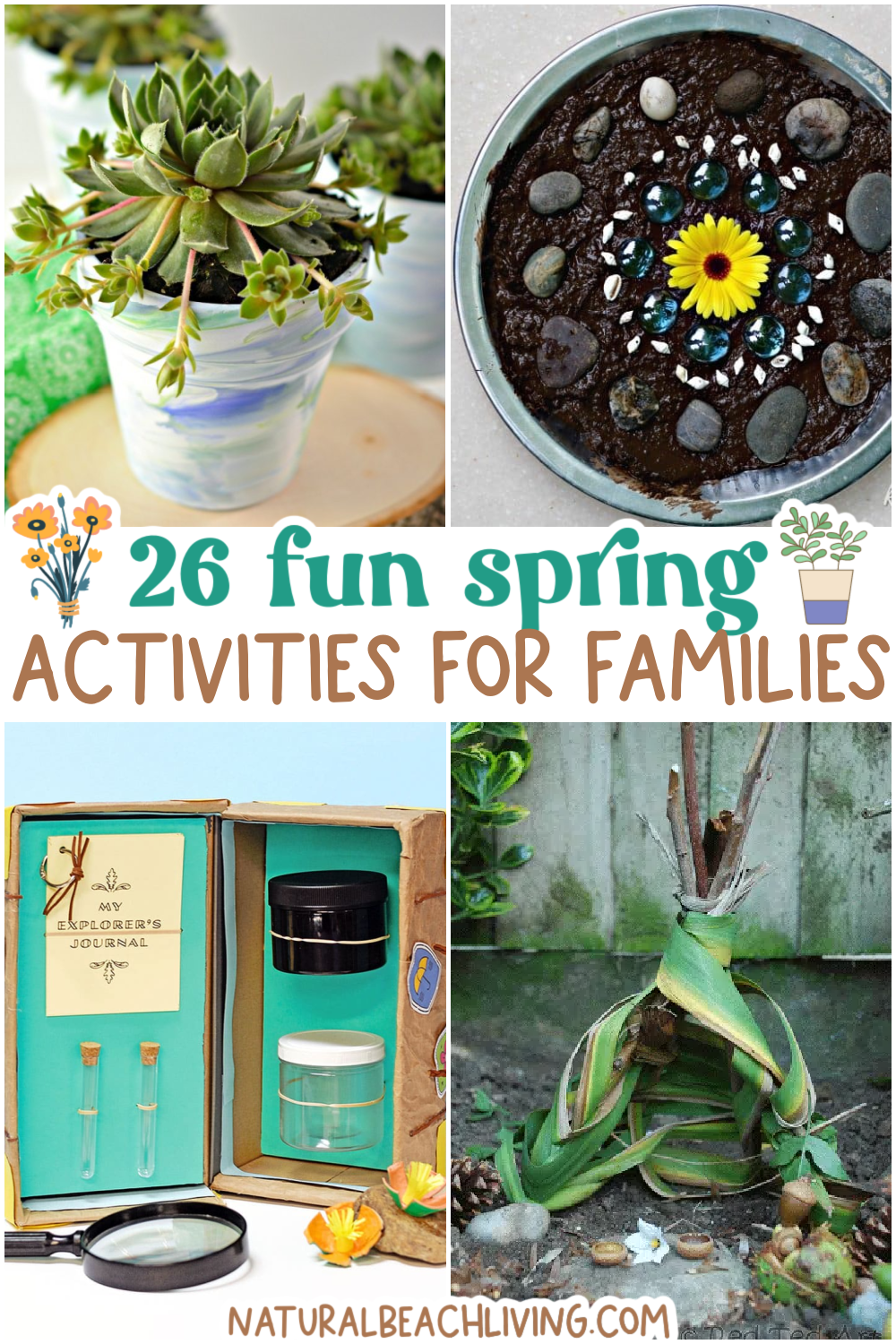 Step outside, enjoy the fresh air and have great family time with some of these fun spring activities for families. From exploring nature, and homemade bird feeders, to scavenger hunts, and family art projects together, there's something here for everyone. 