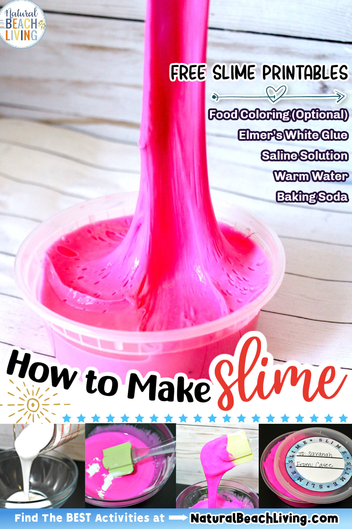 How to Make Slime with Contact Solution, This easy slime recipe with contact solution keeps them entertained for hours on end. We've also included free slime printables. This Easy Slime Recipe has a fantastic texture, and kids love to pull and poke it. Whether you are looking for Rainbow Slime, Clear Slime, Fluffy Slime, or some other slime recipe, You will find it here! 