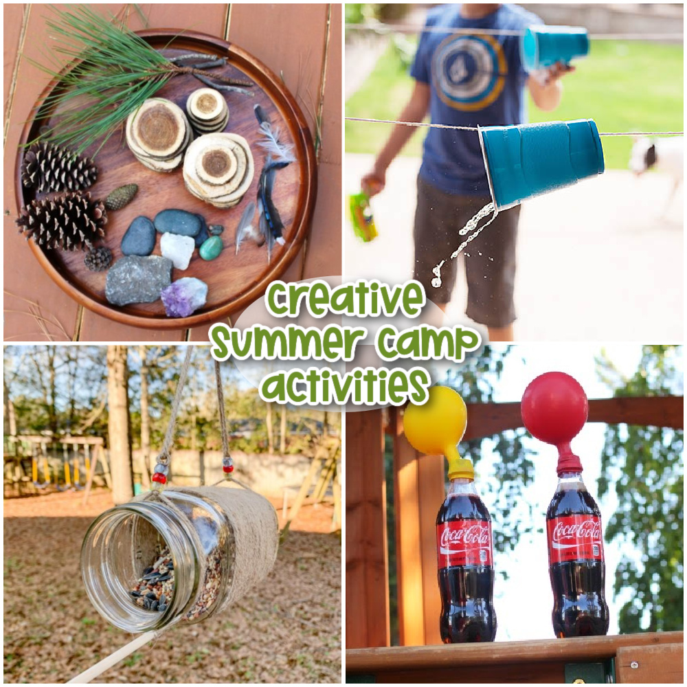  From making slime to tie-dyeing shirts, water activities, and bubble wands, to outdoor scavenger hunts, you'll find so many creative summer camp activities to keep the kids entertained. Over 100 Summer Activities for Kids and Summer Camp Themes kids love. 
