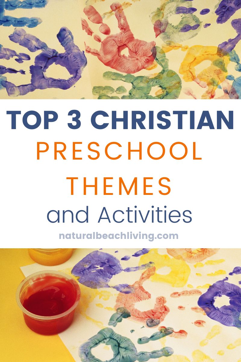 Check out the 3 Top Christian Preschool Themes, bible based preschool activities, and Christian lesson plans for your classroom, homeschooling, or Sunday school